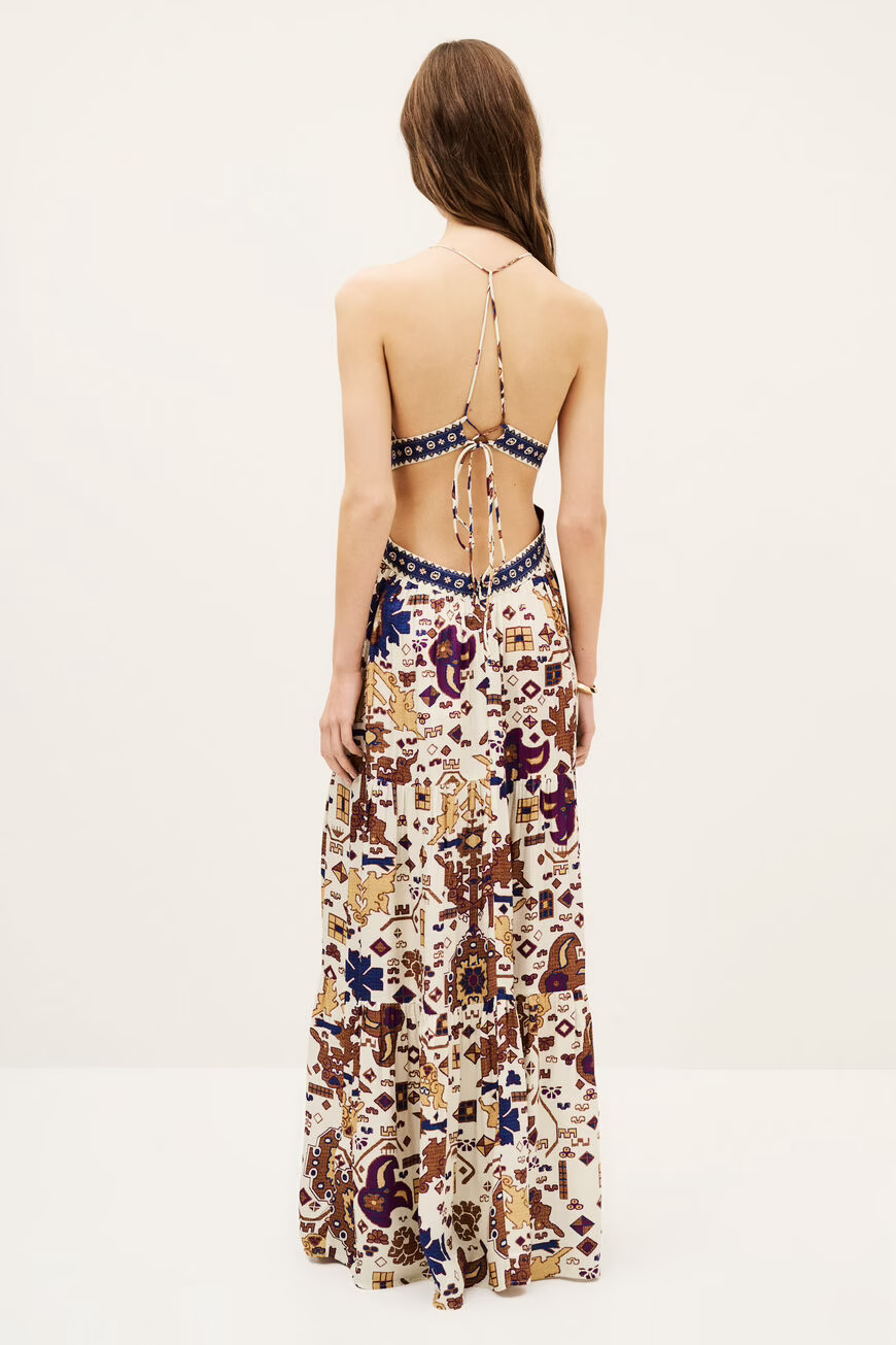 VEALY DRESS IN OFF WHITE