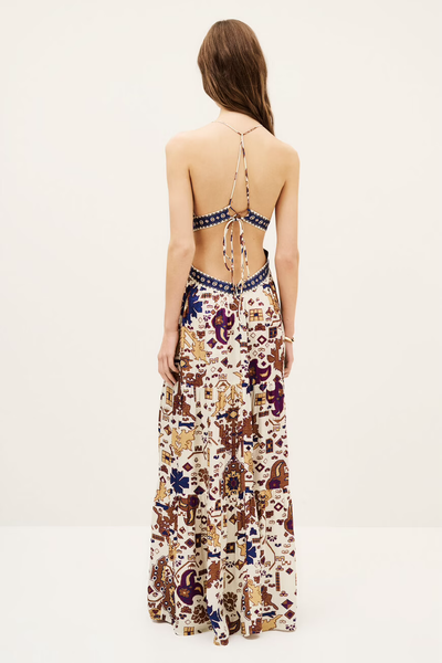 VEALY DRESS IN OFF WHITE