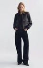 Nili Lotan Redley Leather Bomber Jacket at Romi Boutique