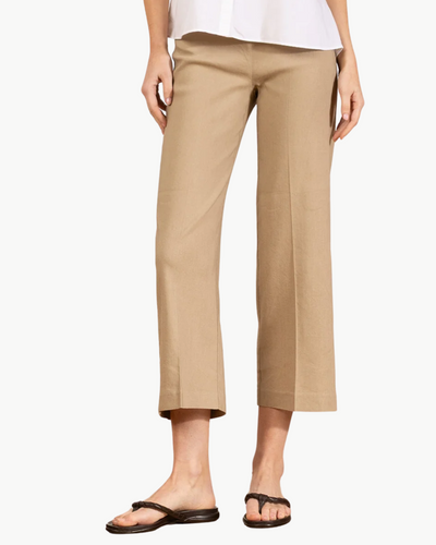 ALEX LINEN PANT IN KHAKI - Romi Boutique