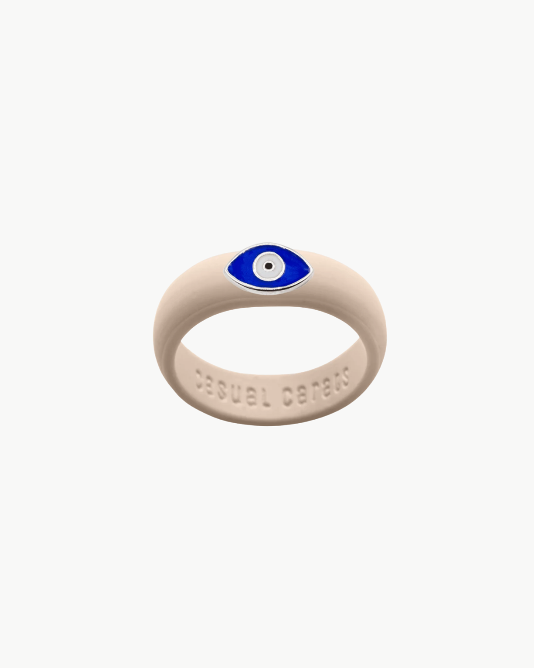Enamel Evil Eye Silicone Ring