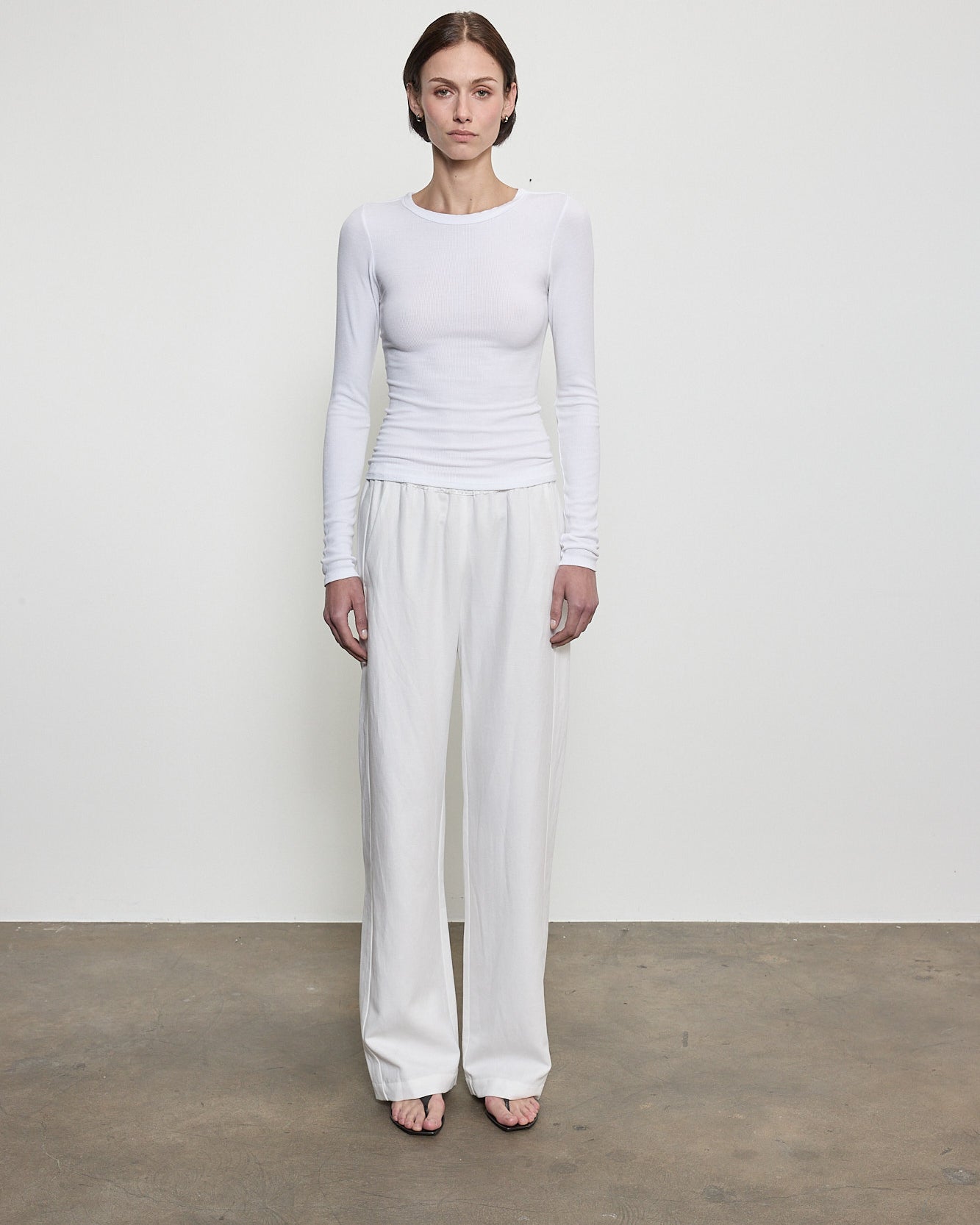 Fluid Silk Rib Essential Crew