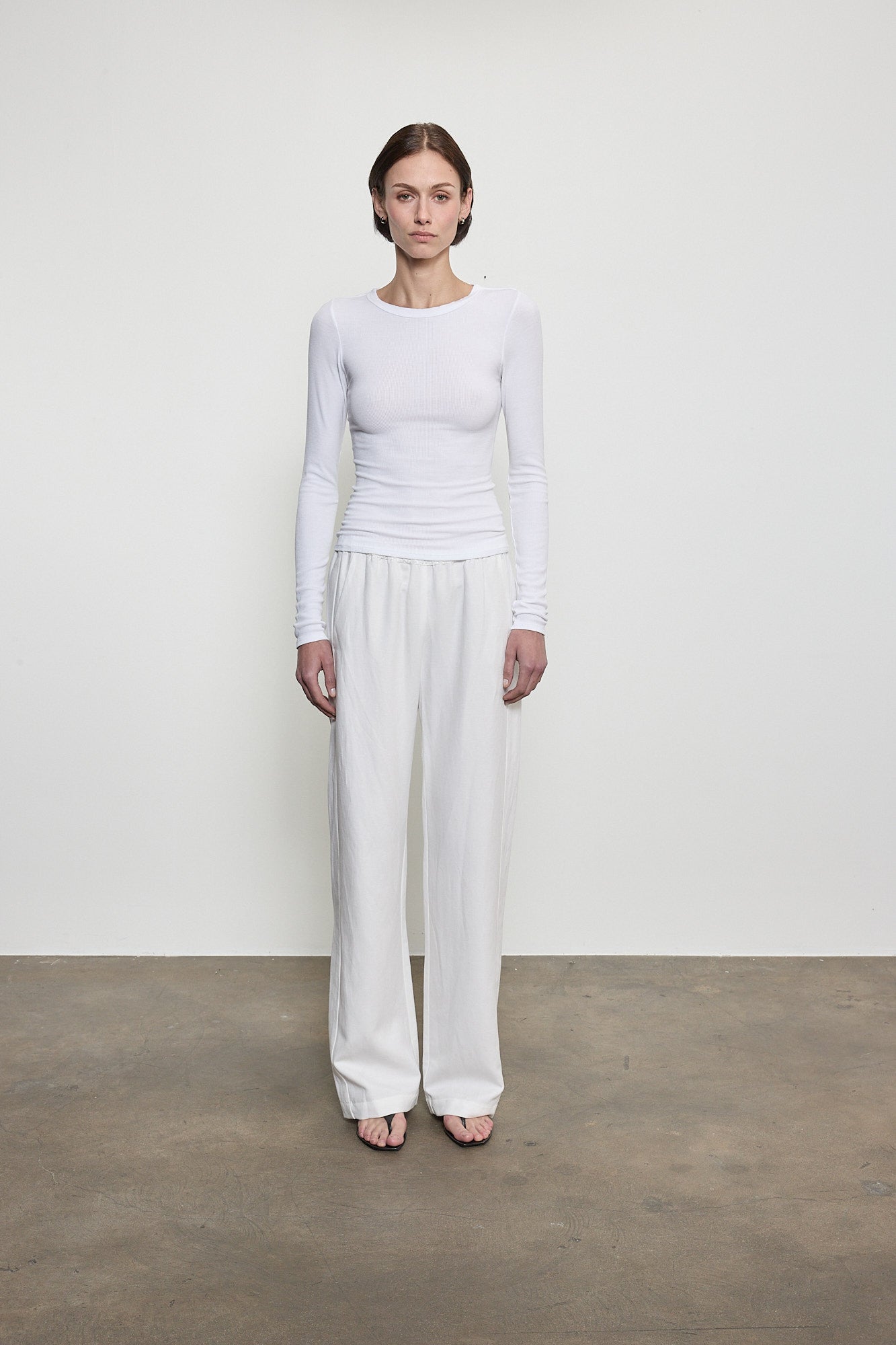 Fluid Silk Rib Essential Crew