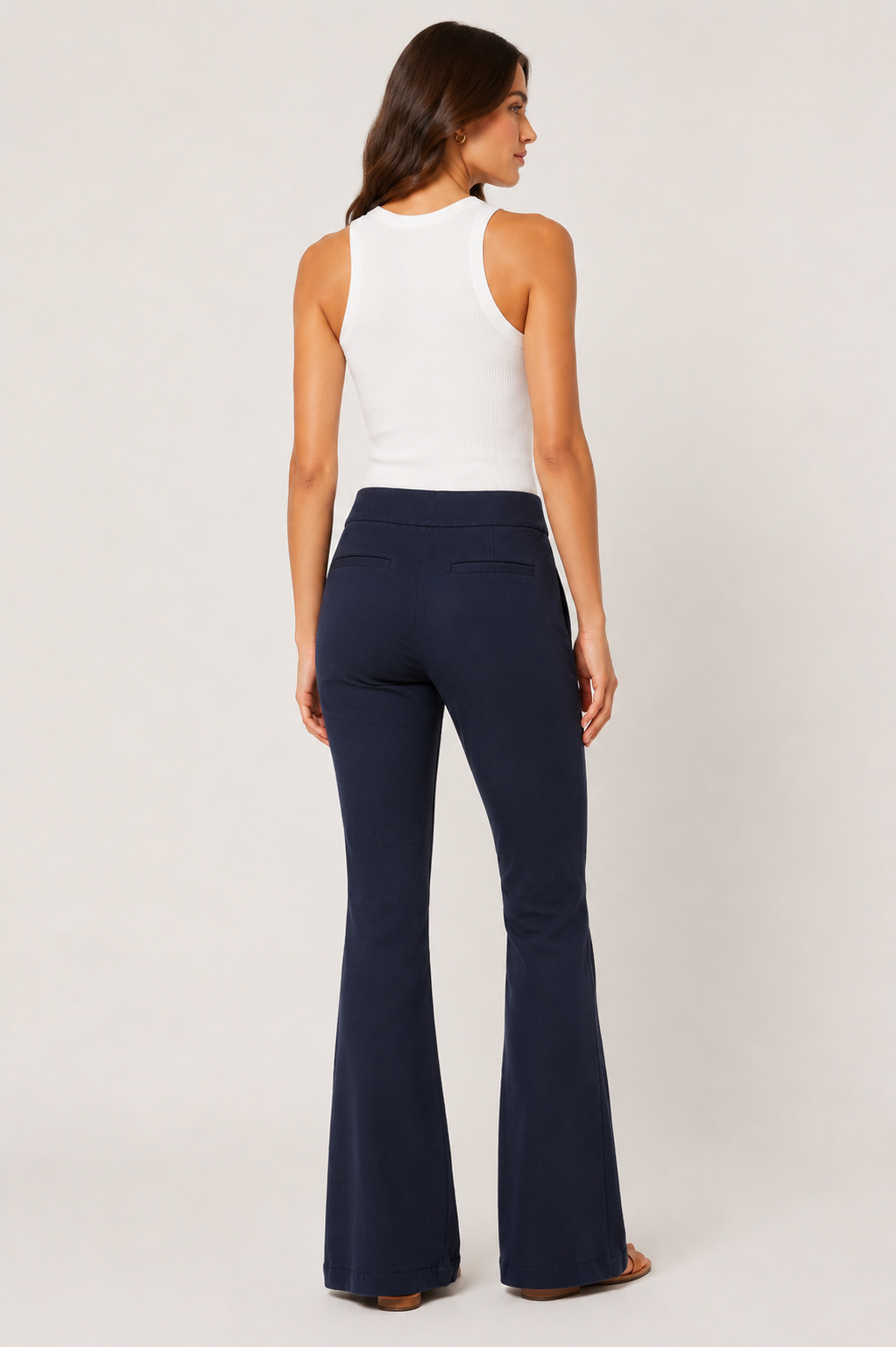 Sofia Navy Crop Pants