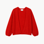 Juniper Balloon-Sleeve Open Cardigan
