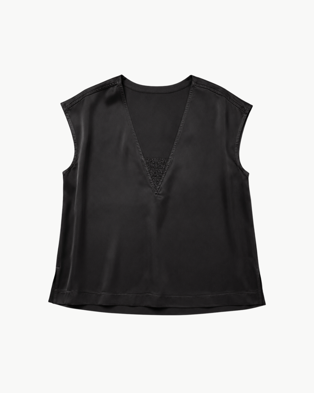Go Silk Go Metal Shell Top at Romi Boutique