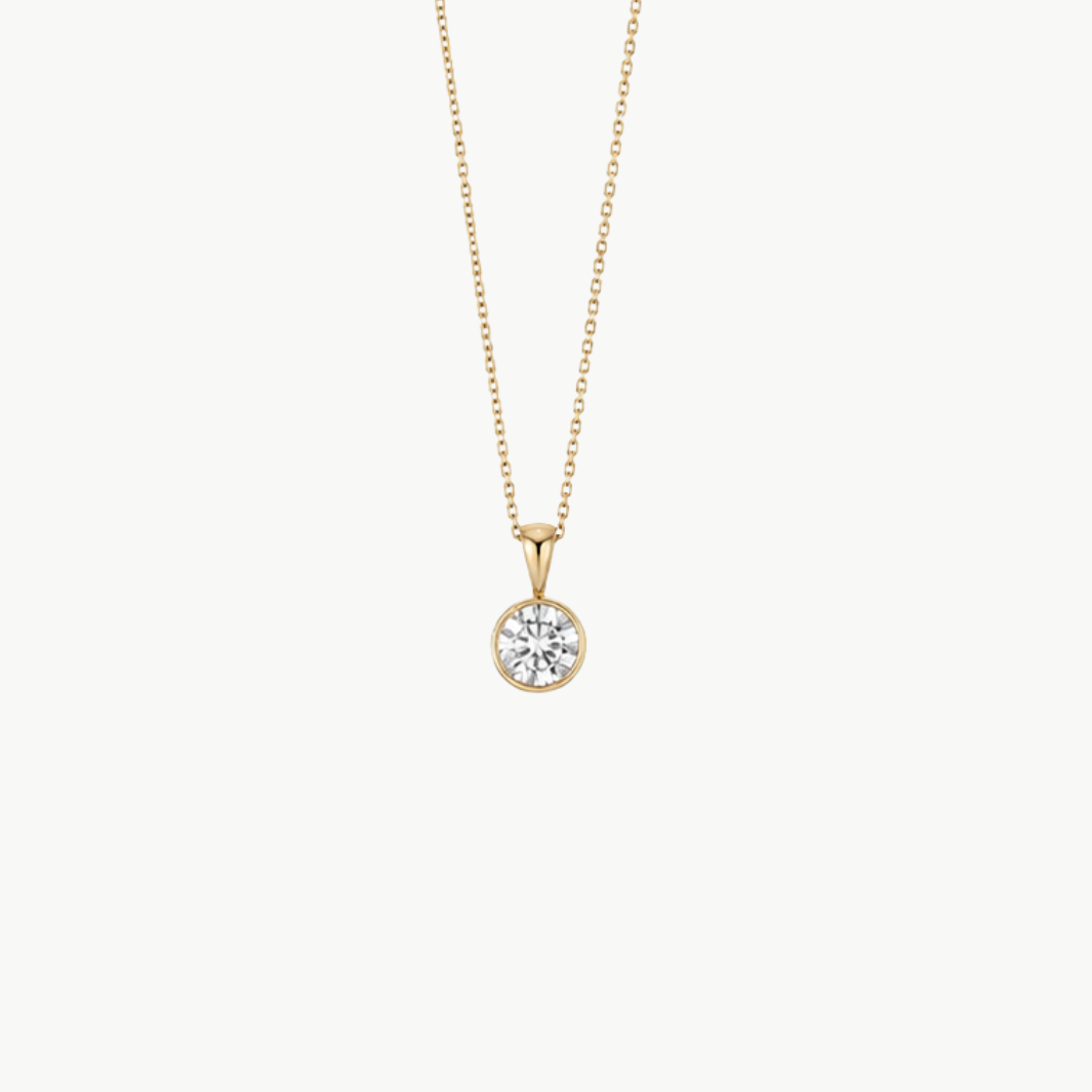Emerson Stone Solstice Grand Bezel Diamond Necklace at Romi Boutique