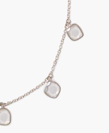 DANGLE NECKLACE IN SILVER - Romi Boutique
