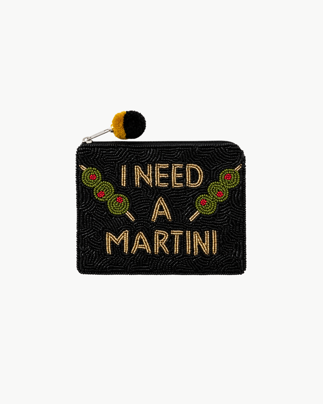 Romi I Need a Martini Beaded Coin Pouch at Romi Boutique
