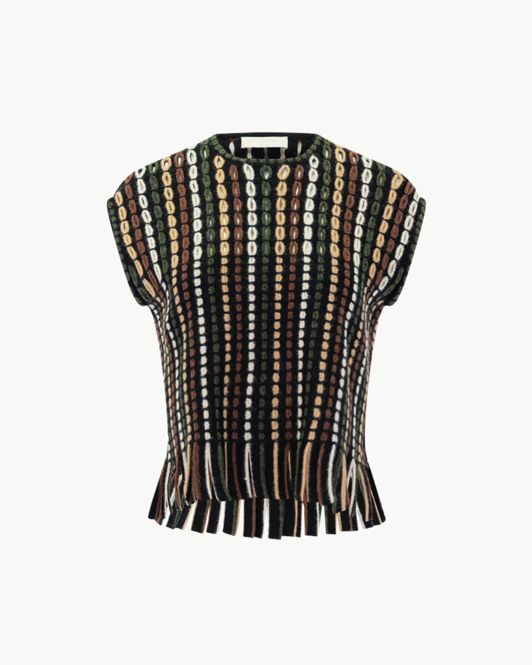 Natia Short Sleeve Knit Top