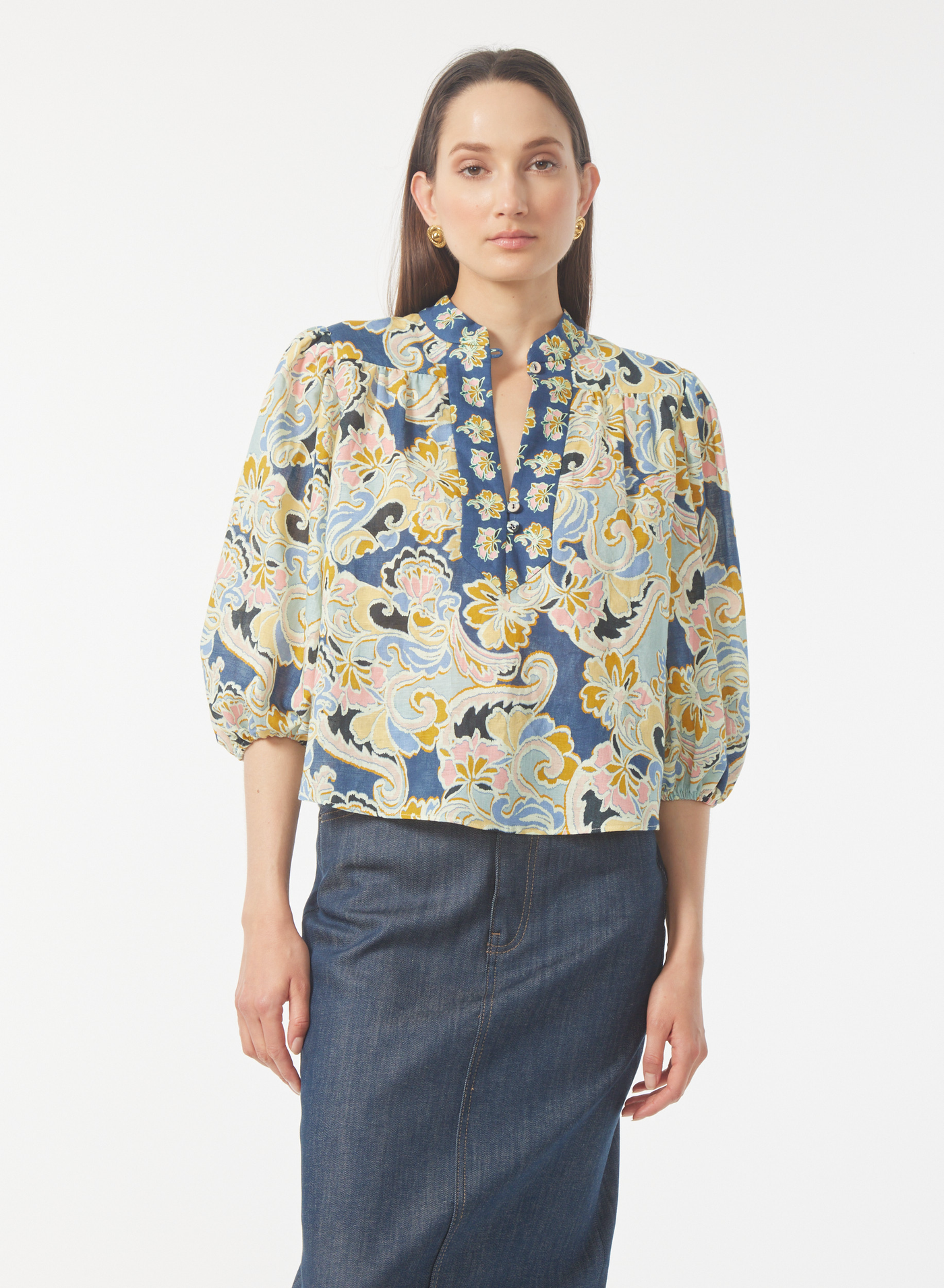 BETHANY BLOUSE IN COTSWOLD PRINT