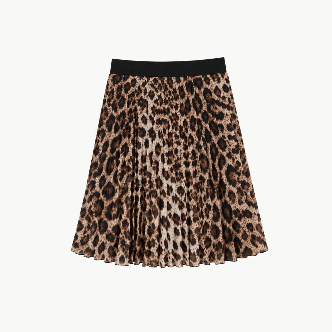Knee-length Chiffon Skirt