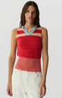 Guest In Residence COLLEGIATE STRIPE VEST at Romi Boutique