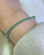 Alexa Leigh EVERYDAY TENNIS BRACELET IN GREEN/YELLOW GOLD at Romi Boutique