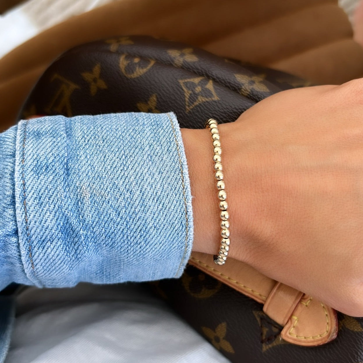 Alexa Leigh 4MM BALL BRACELET at Romi Boutique