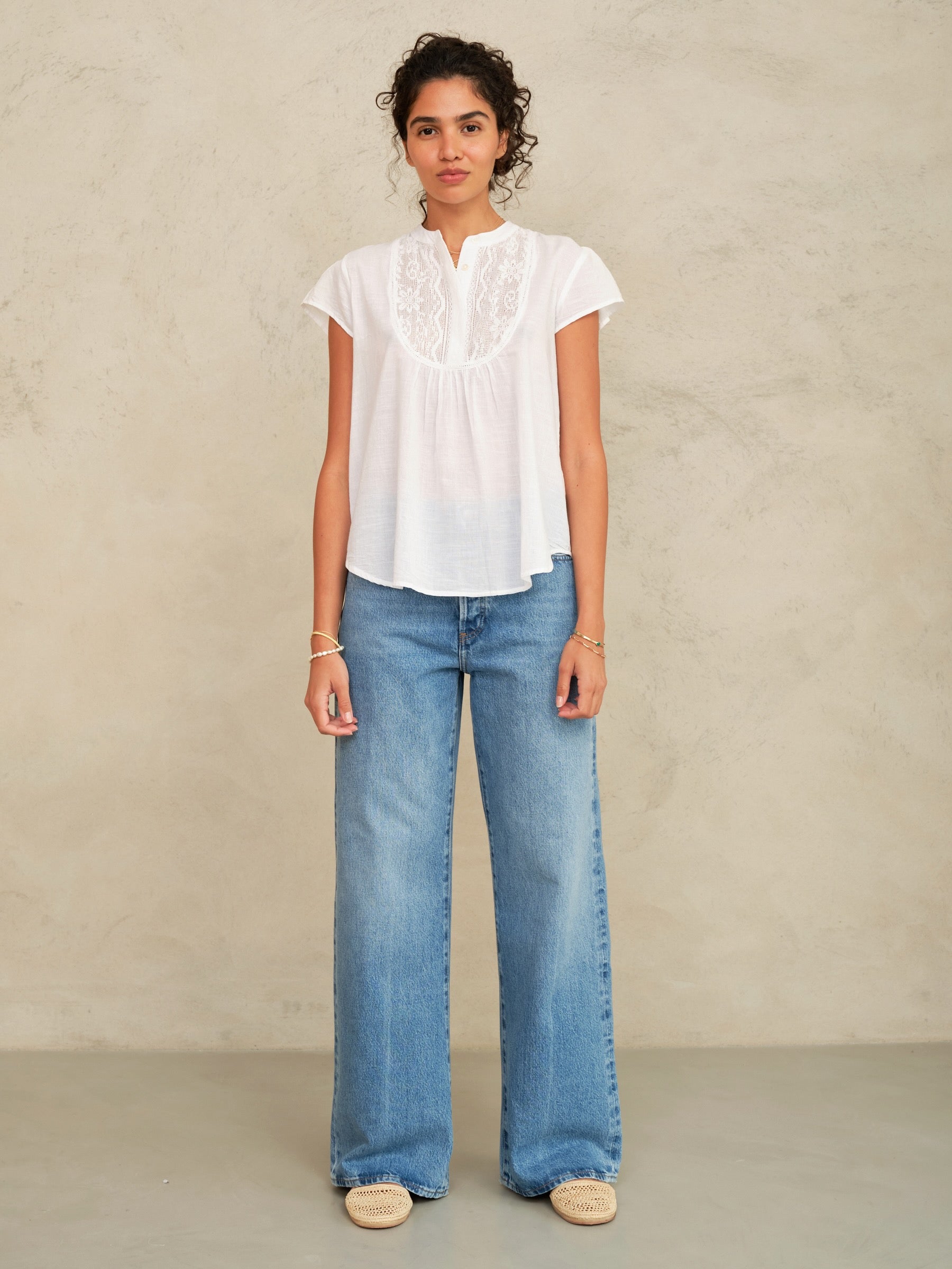 Mabe Freya Short Sleeve Top at Romi Boutique