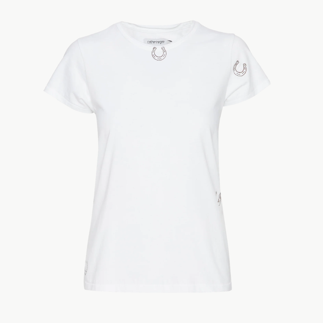 Embroidered Horseshoe T-Shirt