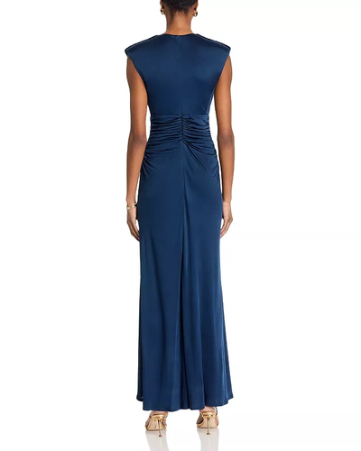 ARDEN DRESS IN SPRING NAVY