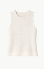 Minnie Rose LINEN COTTON BLEND TANK at Romi Boutique