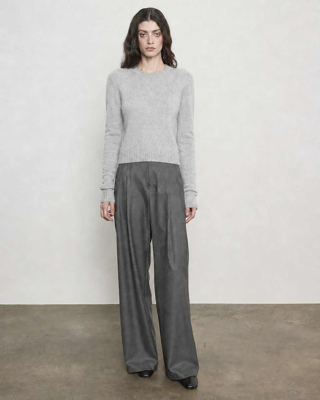 Cashmere Shrunken Crew