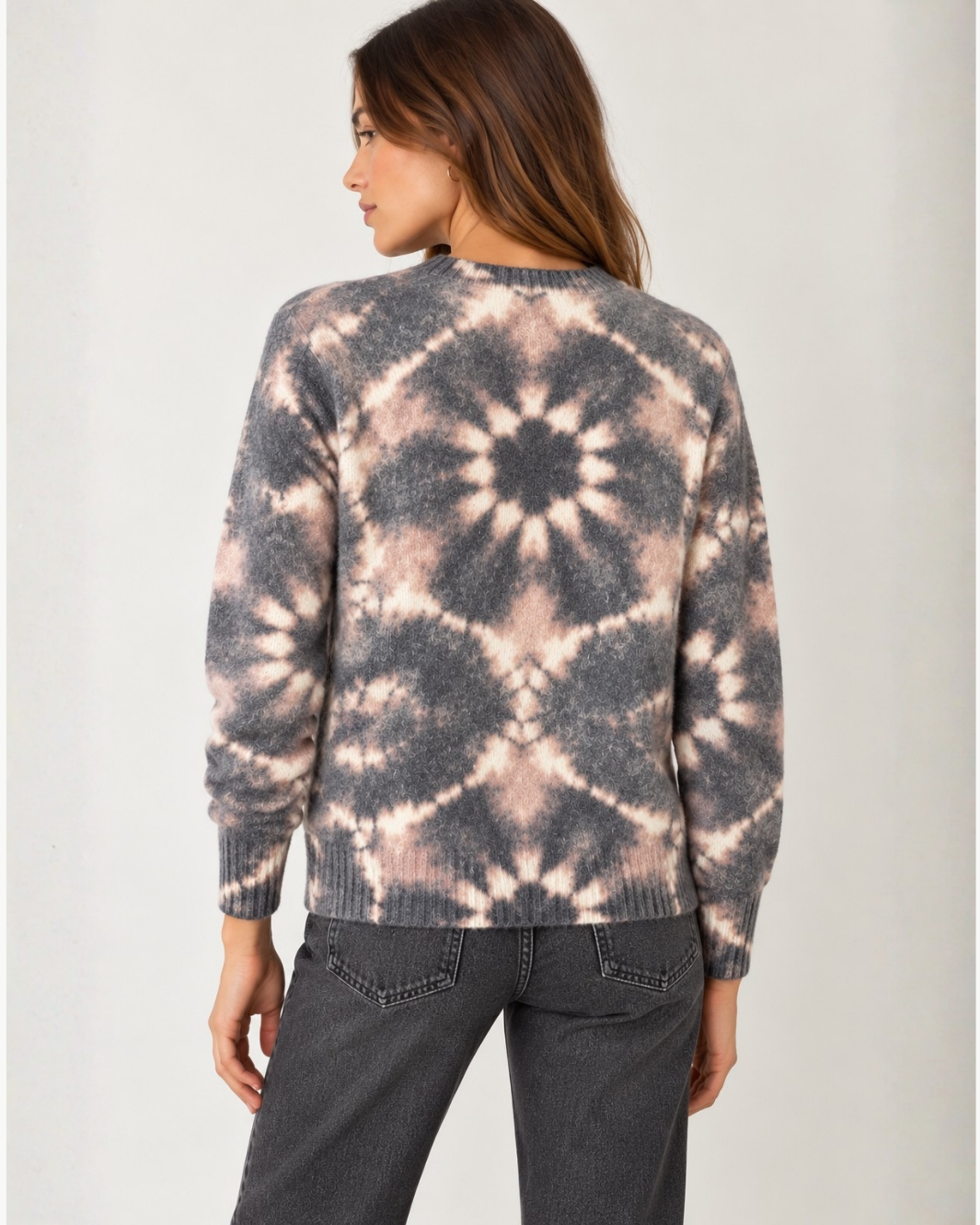 Tie Dye Print Crew