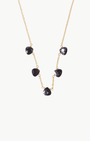 Chan Luu DANGLE NECKLACE IN BLACK SPINEL at Romi Boutique