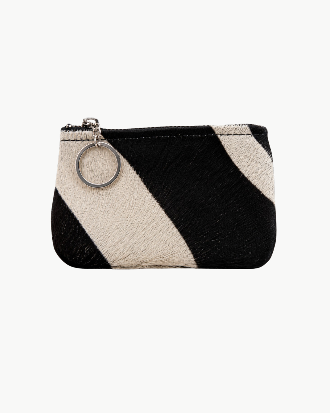 Zebra Keychain Credit Card Pouch
