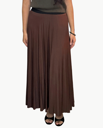JERSEY SKIRT IN BROWN