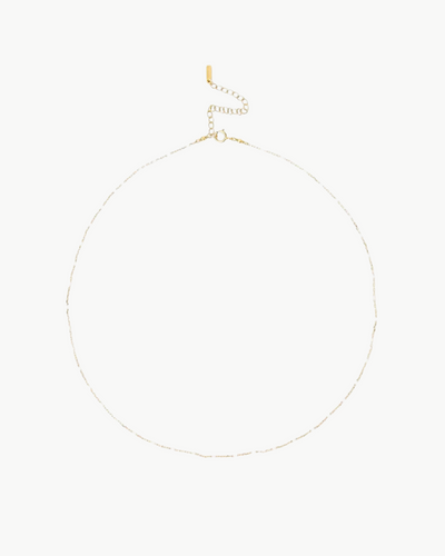 ENAMEL BEAD NECKLACE IN WHITE - Romi Boutique