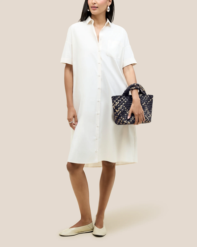 ST BARTHS SMALL TOTE WATERCOLOR IN NIMBUS - Romi Boutique