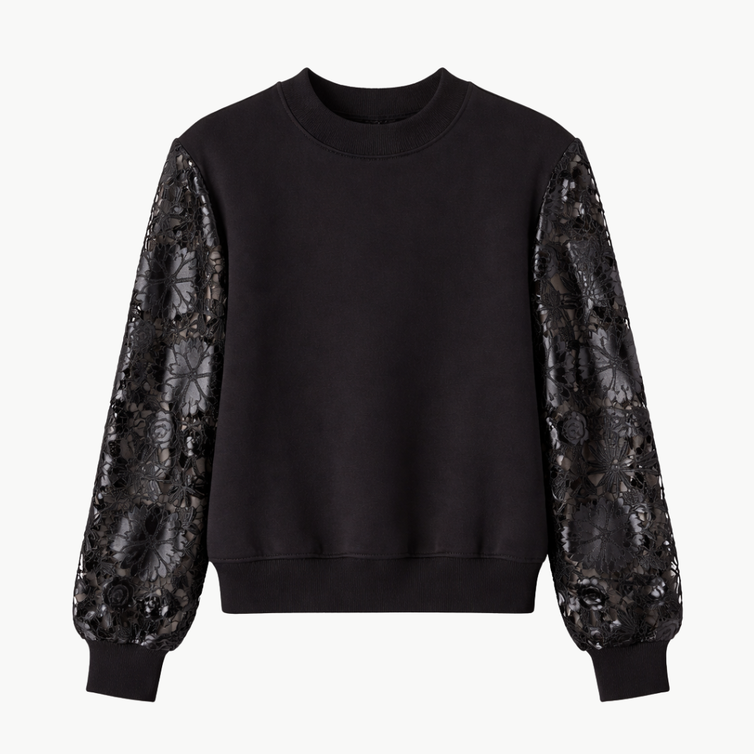 THERON GUIPURE SWEATSHIRT