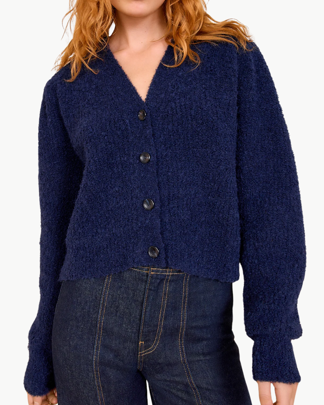 KIRA ALPACA CARDIGAN IN MIDNIGHT
