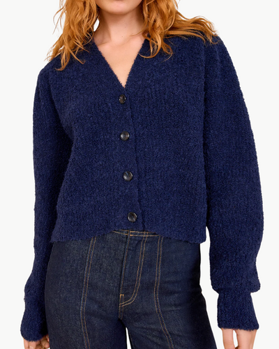 KIRA ALPACA CARDIGAN IN MIDNIGHT