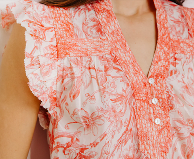 SARA TOP IN JONI PRINT - Romi Boutique