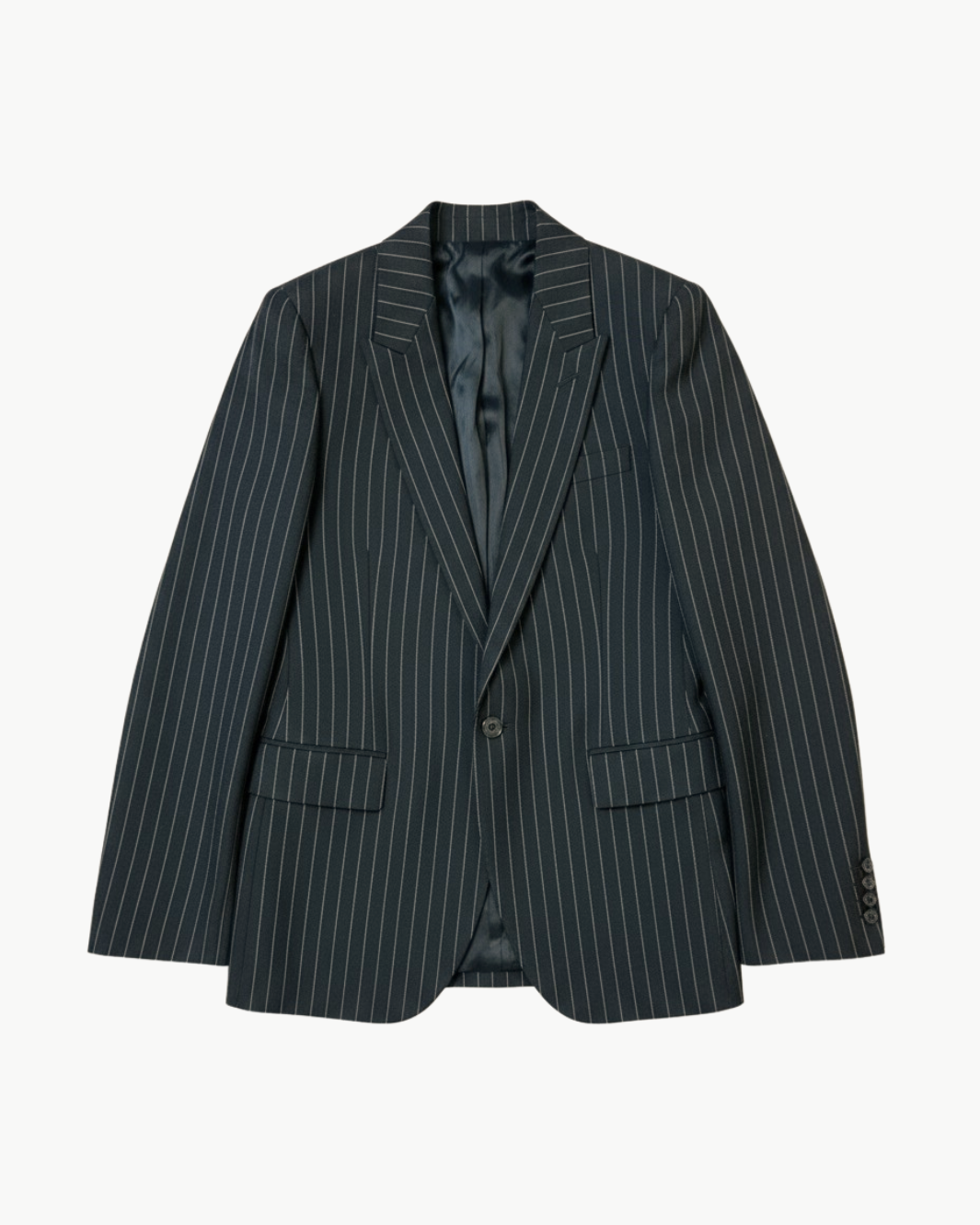 ANABEL TAILORED JACKET IN BLACK PINSTRIPE - Romi Boutique
