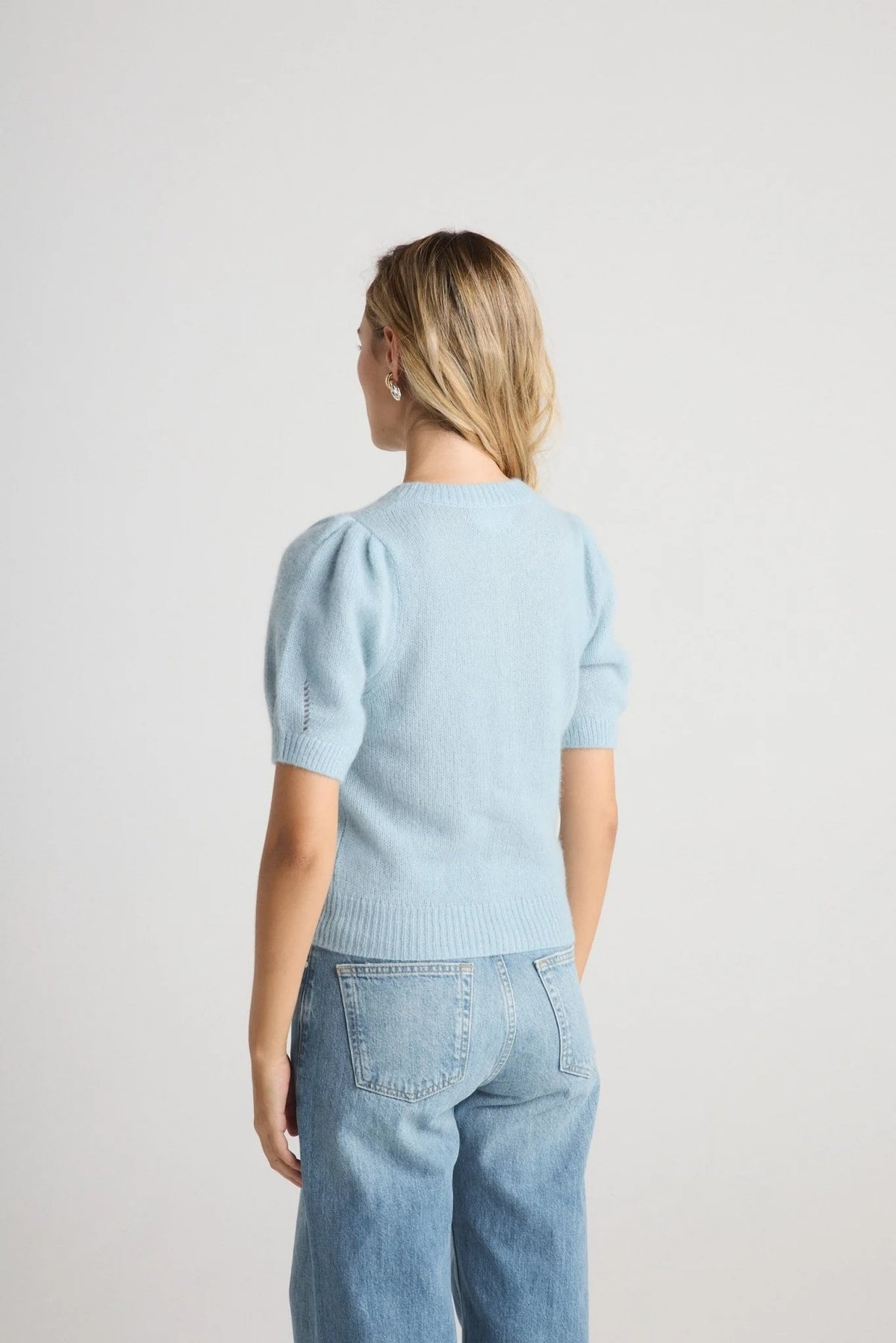 W.Cashmere Sheila Short Sleeve Cardigan at Romi Boutique