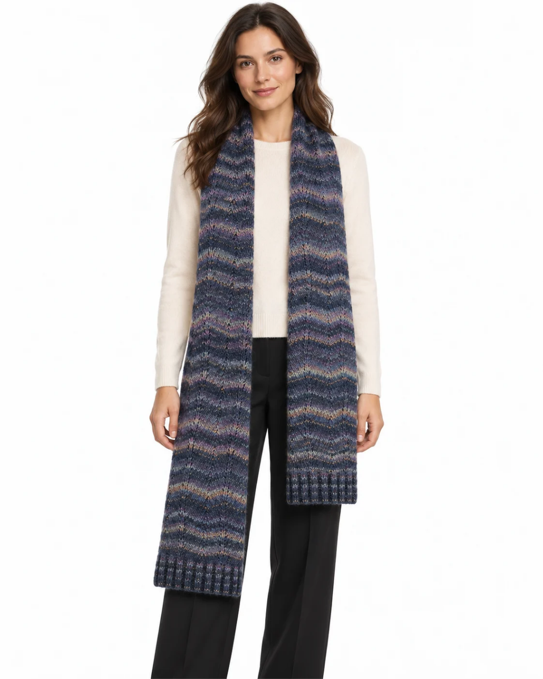 Space Dye Basketweave Scarf