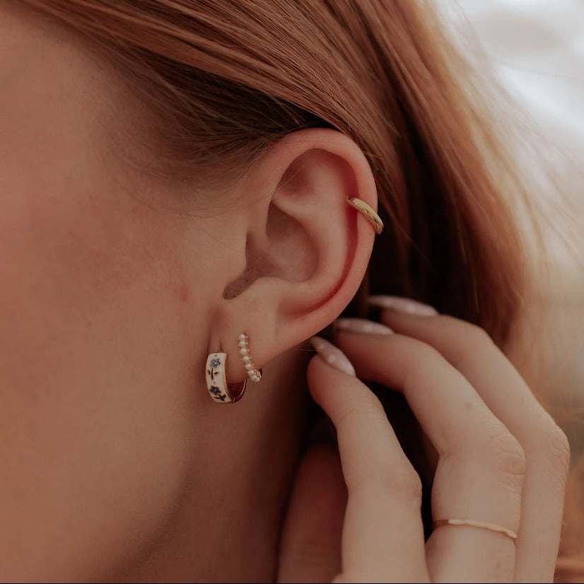 Romi Daphne Tea Cup Hoops at Romi Boutique