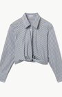 A.L.C Leo Striped Cotton Shirt at Romi Boutique