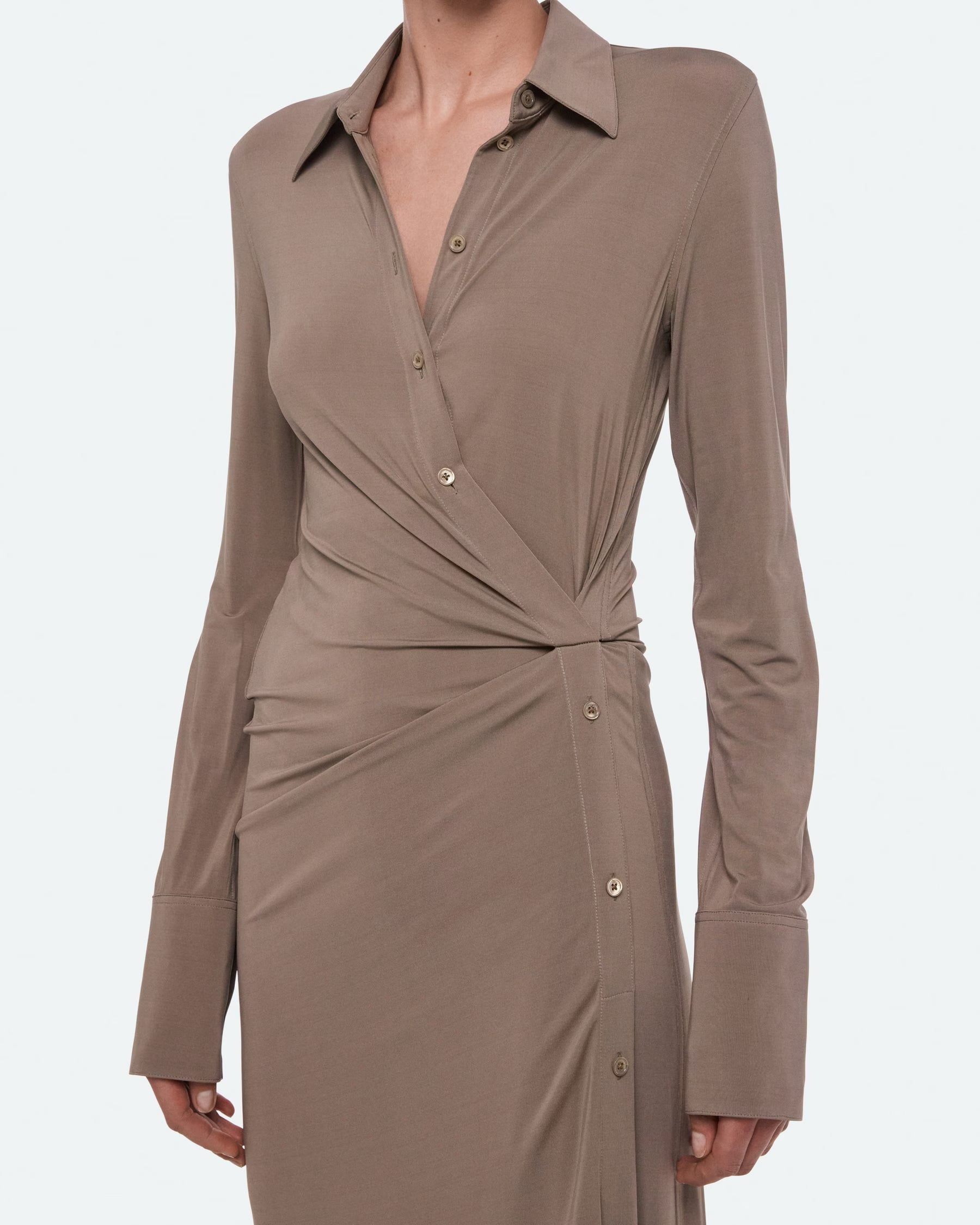 Twisted Shirt Dress