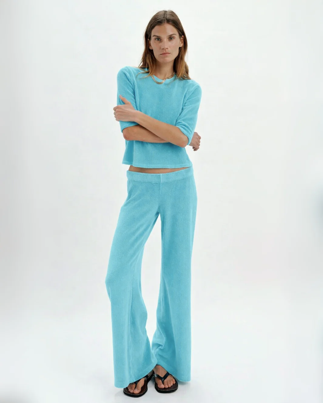 Suzie Kondi LITO LOW RISE FLARE PANTS at Romi Boutique