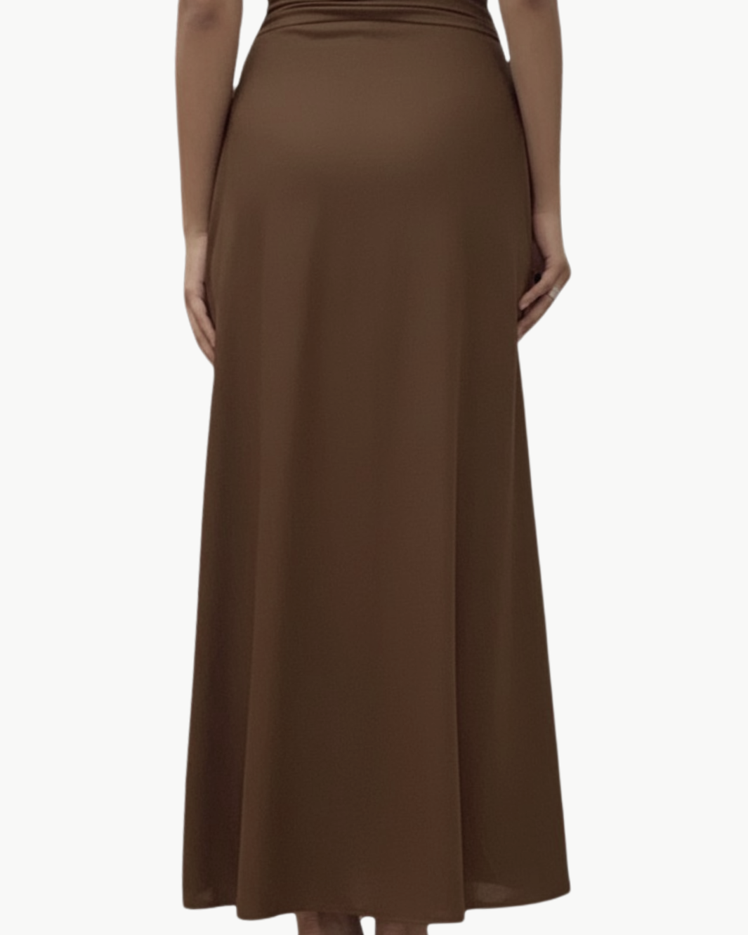 GO SLIT DIFFERENCE SKIRT IN ESPRESSO