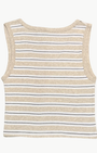 Enza Costa COTTON STRIPE CLASSIC U TANK at Romi Boutique