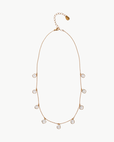 DANGLE NECKLACE IN YELLOW GOLD - Romi Boutique