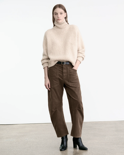 SHON CORDUROY PANT IN BRUNETTE - Romi Boutique