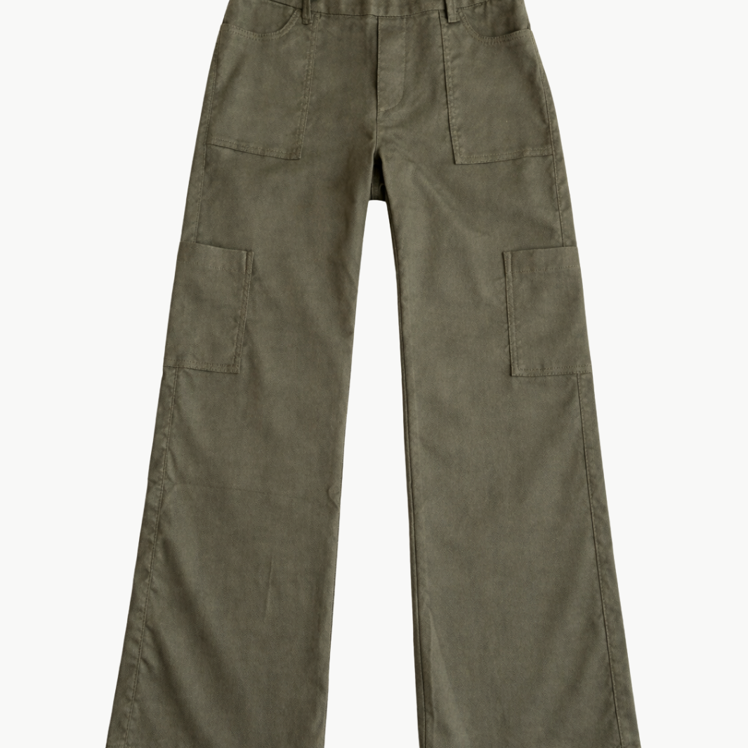 Bevy Flog Rose Croc Cargo Pant at Romi Boutique