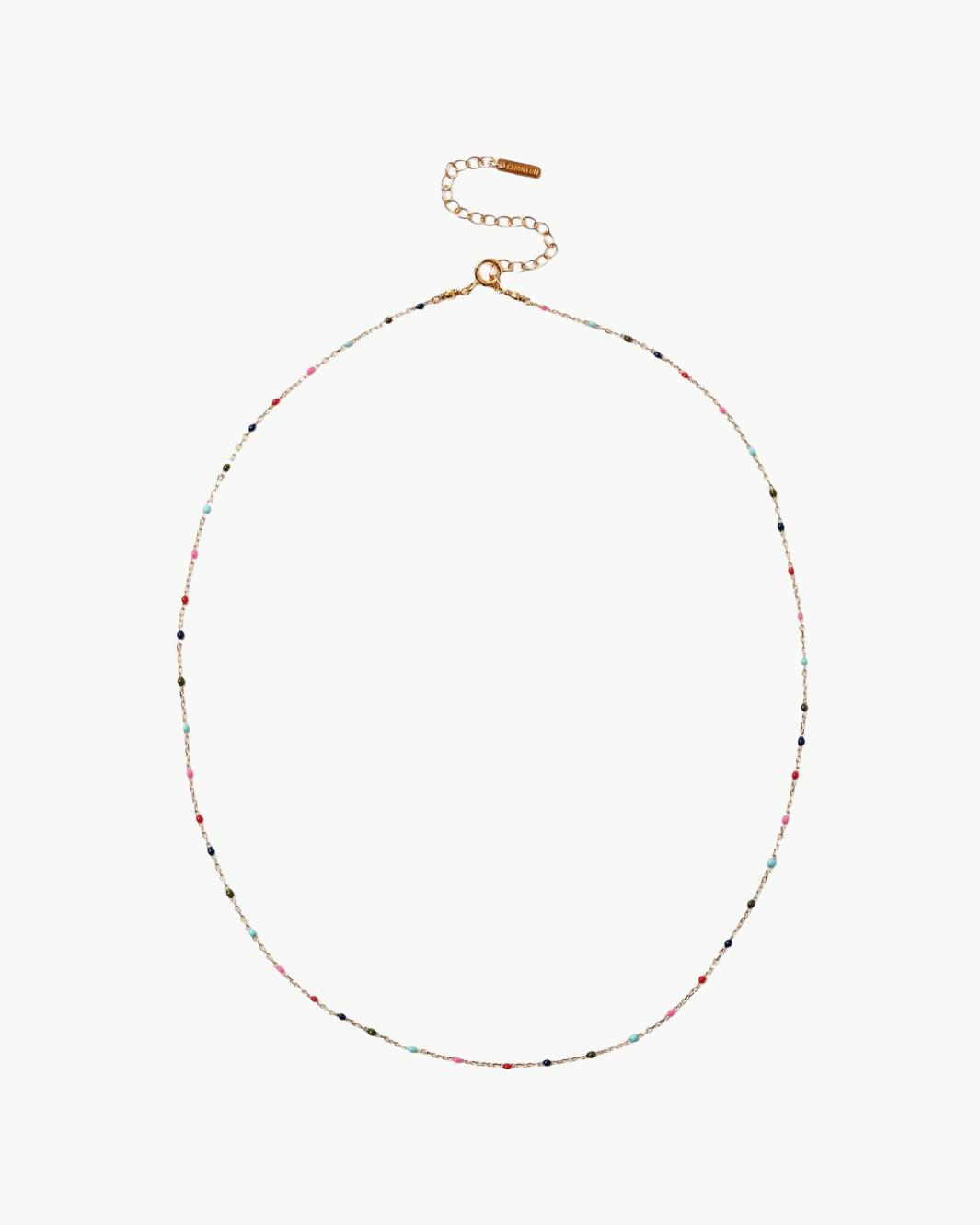ENAMEL BEAD NECKLACE IN MULTI - Romi Boutique