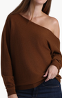 Minnie Rose CASHMERE OFF THE SHOULDER TOP at Romi Boutique