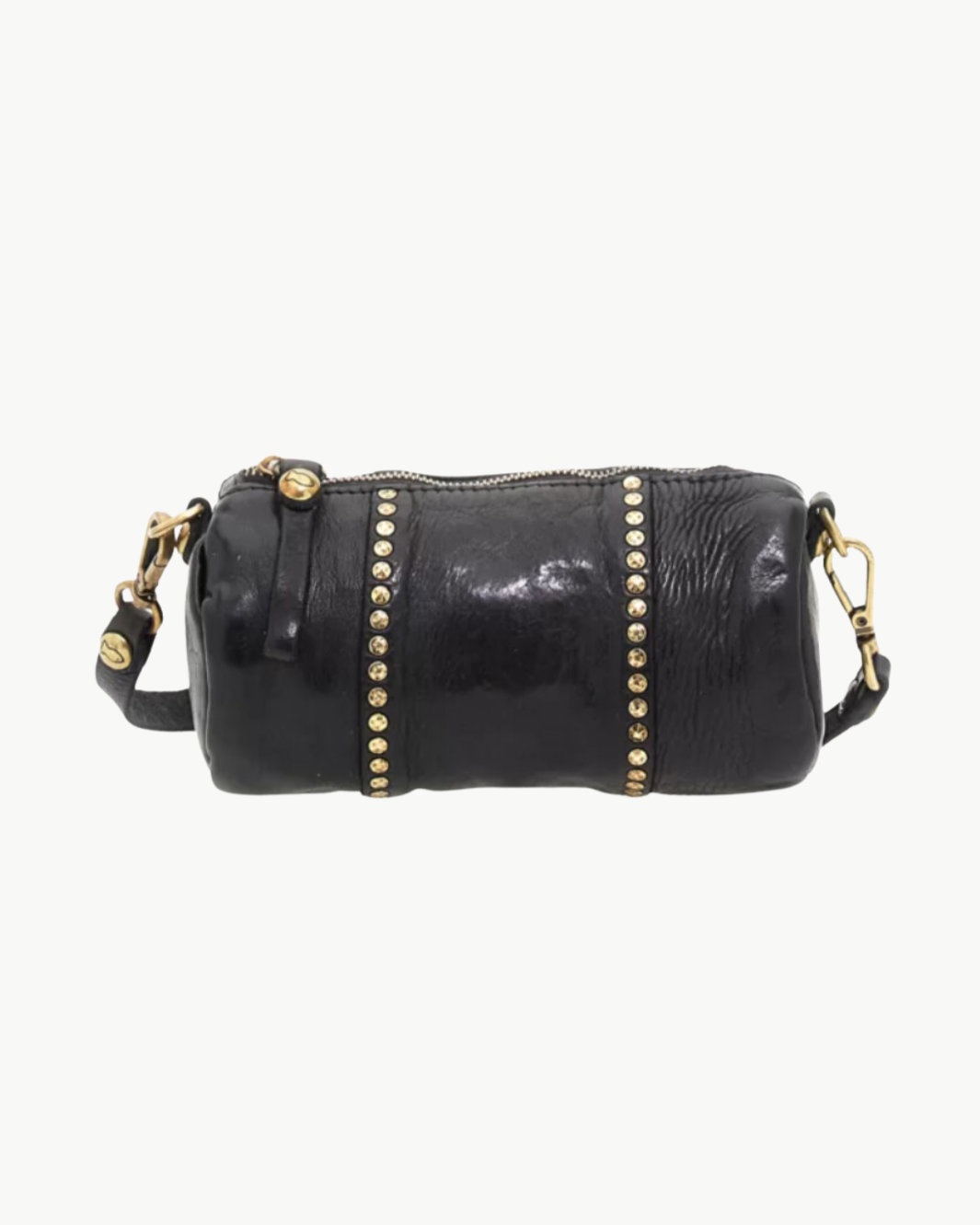 Campomaggi KURA CROSSBODY BAG IN BLACK at Romi Boutique
