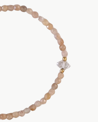 BEADED BRACELET IN ROSE MULTI